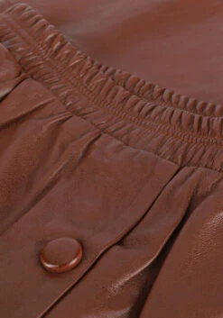 Cognacfarbene Summum A-linie Skirt Lambsleather -Minus Verkaufsgeschäft 200849 6