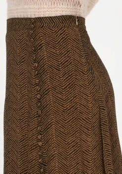 Camelfarbene Second Female Midirock Severine Skirt -Minus Verkaufsgeschäft 201567 3