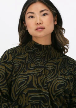 Grüne Scotch & Soda Top Printed Smocked Top Contains O -Minus Verkaufsgeschäft 201685 3