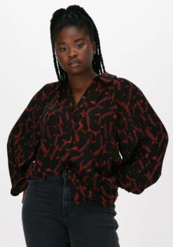 Schwarze Idano Bluse Nora