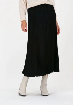 Schwarze Selected Femme Plisseeröcke Alexis Mw Midi Skirt