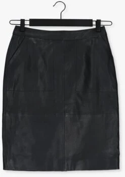 Schwarze By-bar Midirock Basic Leather Skirt -Minus Verkaufsgeschäft 204630 5