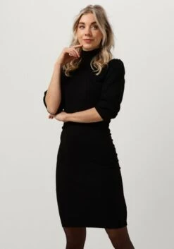 Schwarze Minus Minikleid Mersin Highneck Knit Dress