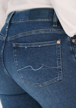 Blaue 7 For All Mankind Slim Fit Jeans Roxanne Ankle -Minus Verkaufsgeschäft 205578 3