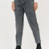 Graue Set Mom Jeans 74032