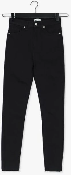Schwarze Na-kd Skinny Jeans Skinny High Waist Raw Hem Jean -Minus Verkaufsgeschäft 206218 5