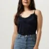 Dunkelblau Cc Heart Top Lace Top -Minus Verkaufsgeschäft 207296 1