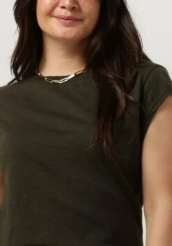 Dunkelgrün Cc Heart T-shirt Basic T-shirt -Minus Verkaufsgeschäft 207313 3