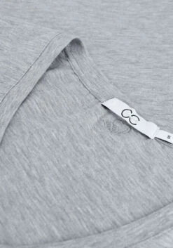 Graue Cc Heart T-shirt Basic V-neck Tshirt -Minus Verkaufsgeschäft 207315 6