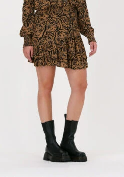 Camelfarbene Alix The Label Minirock Tigerhead Skirt