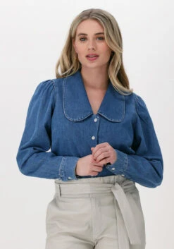 Dunkelblau Just Female Bluse Best Denim Blouse
