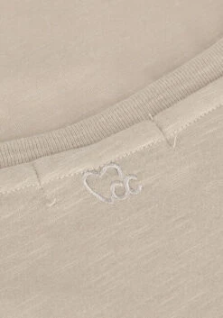 Sand Cc Heart T-shirt Basic V-neck Tshirt -Minus Verkaufsgeschäft 210064 6