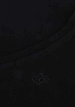 Schwarze Cc Heart T-shirt Organic Cotton V-neck Tshirt -Minus Verkaufsgeschäft 210066 6