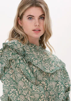 Grüne By-bar Bluse Feline Bhopal Blouse -Minus Verkaufsgeschäft 210530 3