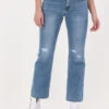 Blaue Summum Bootcut Jeans Bootcut Cropped Jeans Twill St -Minus Verkaufsgeschäft 210591 1