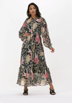 Mehrfarbige/bunte Summum Midikleid Dress Wild Flowers