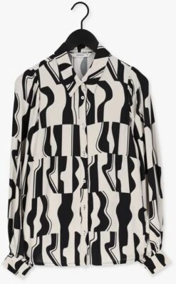 Nicht-gerade Weiss Summum Bluse Blouse Graphic Two Tone -Minus Verkaufsgeschäft 210603 5