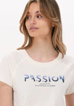 Creme Mos Mosh T-shirt Leni Tee -Minus Verkaufsgeschäft 213508 3