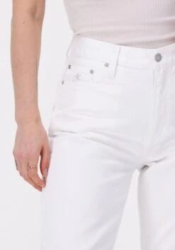 Weiße Calvin Klein Mom Jeans Mom Jean -Minus Verkaufsgeschäft 213611 3