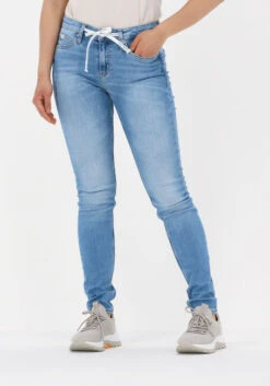 Blaue Calvin Klein Skinny Jeans Mid Rise Skinny