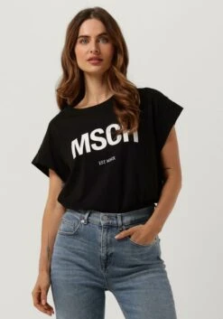 Schwarze Msch Copenhagen T-shirt Alva Organic Msch Std Tee
