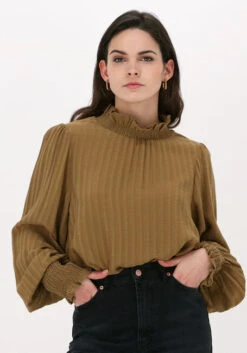 Braune Second Female Bluse Flavum Blouse