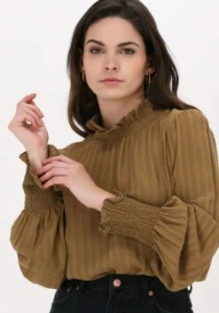 Braune Second Female Bluse Flavum Blouse -Minus Verkaufsgeschäft 214071 3