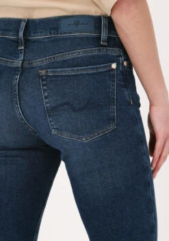 Blaue 7 For All Mankind Straight Leg Jeans Roxanne Anke -Minus Verkaufsgeschäft 214454 3