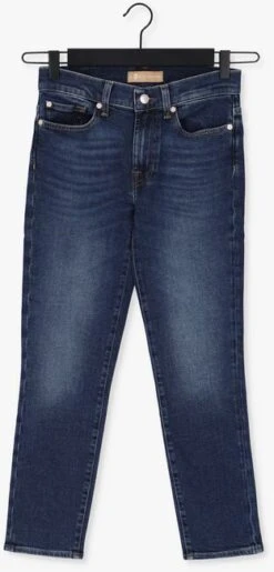 Blaue 7 For All Mankind Straight Leg Jeans Roxanne Anke -Minus Verkaufsgeschäft 214454 5