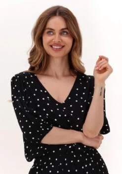 Schwarze Modström Top Ridder Print Top