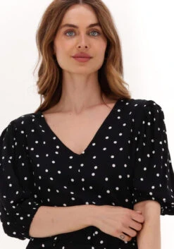 Schwarze Modström Top Ridder Print Top -Minus Verkaufsgeschäft 215419 3