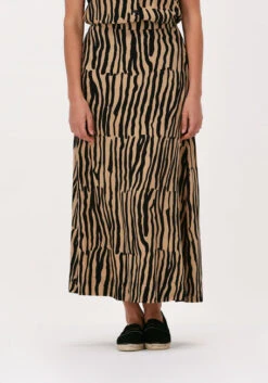 Camelfarbene Juffrouw Jansen Maxirock Celia