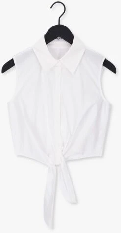 Weiße Na-kd Top Front Knot Sleeveless Shirt -Minus Verkaufsgeschäft 218353 5
