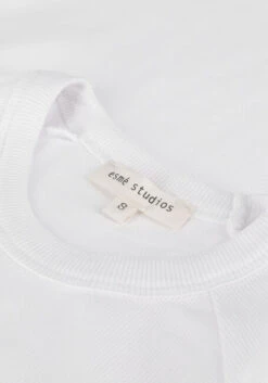 Weiße Esmé Studios Top Blossom Ss O Neck Rib T-shirt -Minus Verkaufsgeschäft 218370 6