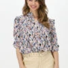 Mehrfarbige/bunte Dea Kudibal Bluse Line (v) - Blouse With Ruffles -Minus Verkaufsgeschäft 219097 1