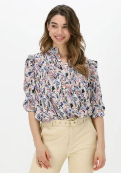 Mehrfarbige/bunte Dea Kudibal Bluse Line (v) - Blouse With Ruffles