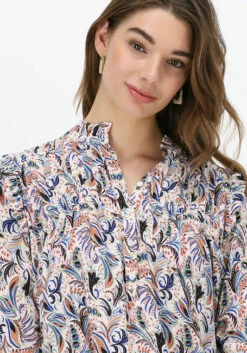 Mehrfarbige/bunte Dea Kudibal Bluse Line (v) - Blouse With Ruffles -Minus Verkaufsgeschäft 219097 3