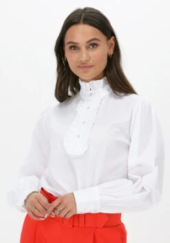 Weiße Est'seven Bluse Est’lonneke Blouse