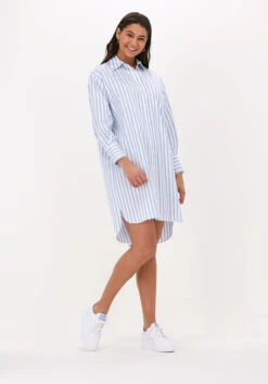 Blaue Selected Femme Minikleid Slfdora Ls Stripped Long Shirt