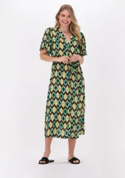 Mehrfarbige/bunte Summum Midikleid Dress Ikat Print