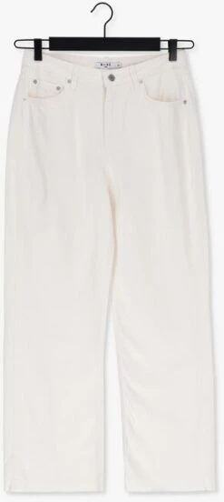 Nicht-gerade Weiss Na-kd Wide Jeans Wide Leg Raw Hem Denim -Minus Verkaufsgeschäft 220368 5