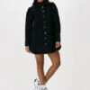 Schwarze Na-kd Minikleid Organic Denim Shirt Dress -Minus Verkaufsgeschäft 220412 1