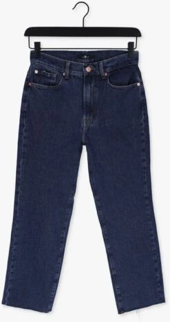 Dunkelblau 7 For All Mankind Straight Leg Jeans Logan -Minus Verkaufsgeschäft 220527 5