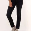 Schwarze 7 For All Mankind Slim Fit Jeans Roxanne Luxe Vintage -Minus Verkaufsgeschäft 220530 1