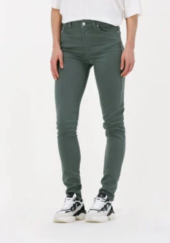 Grüne Simple Skinny Jeans Stretch Jeans