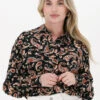 Schwarze Colourful Rebel Bluse Lean Cr Paisley Loosefit Blouse -Minus Verkaufsgeschäft 220667 1