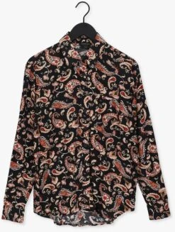 Schwarze Colourful Rebel Bluse Lean Cr Paisley Loosefit Blouse -Minus Verkaufsgeschäft 220667 5