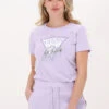 Lila Guess T-shirt Ss Cn Icon Tee -Minus Verkaufsgeschäft 220726 1