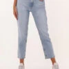 Hellblau Guess Mom Jeans Mom Jean D4nh6 -Minus Verkaufsgeschäft 220743 1