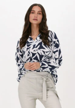 Blaue Knit-ted Bluse Stans